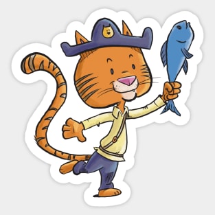 Pirate Cat Sticker